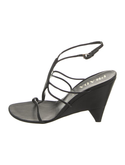 Prada Leather Slingback Sandals