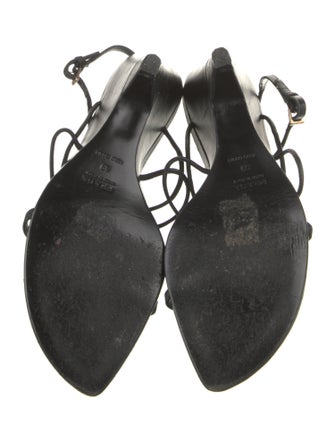 Prada Leather Slingback Sandals