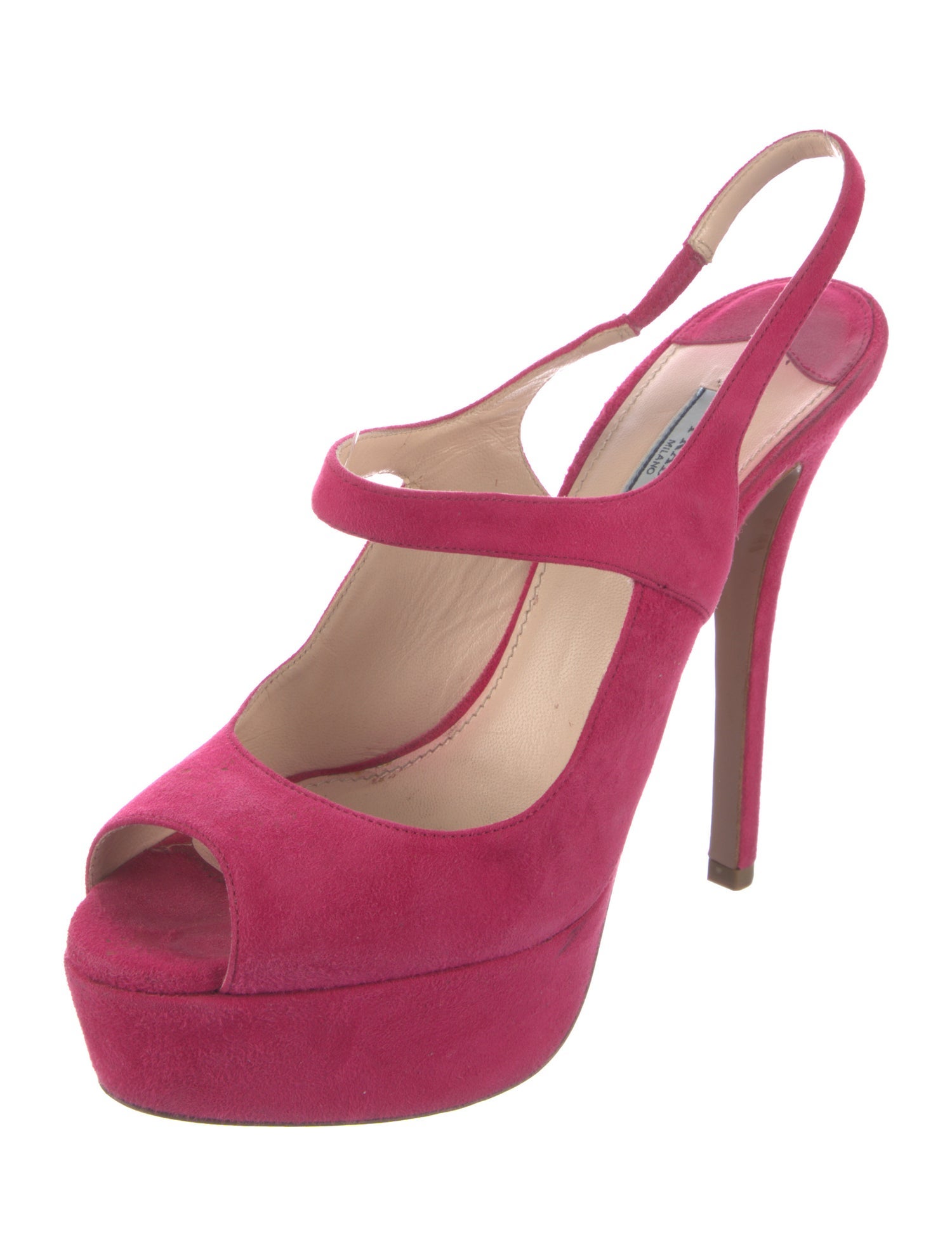 Prada Suede Slingback Pumps