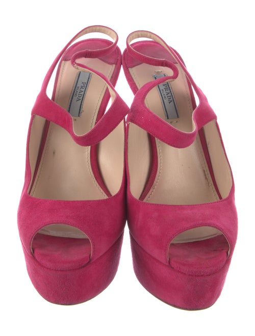 Prada Suede Slingback Pumps