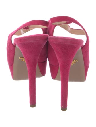 Prada Suede Slingback Pumps