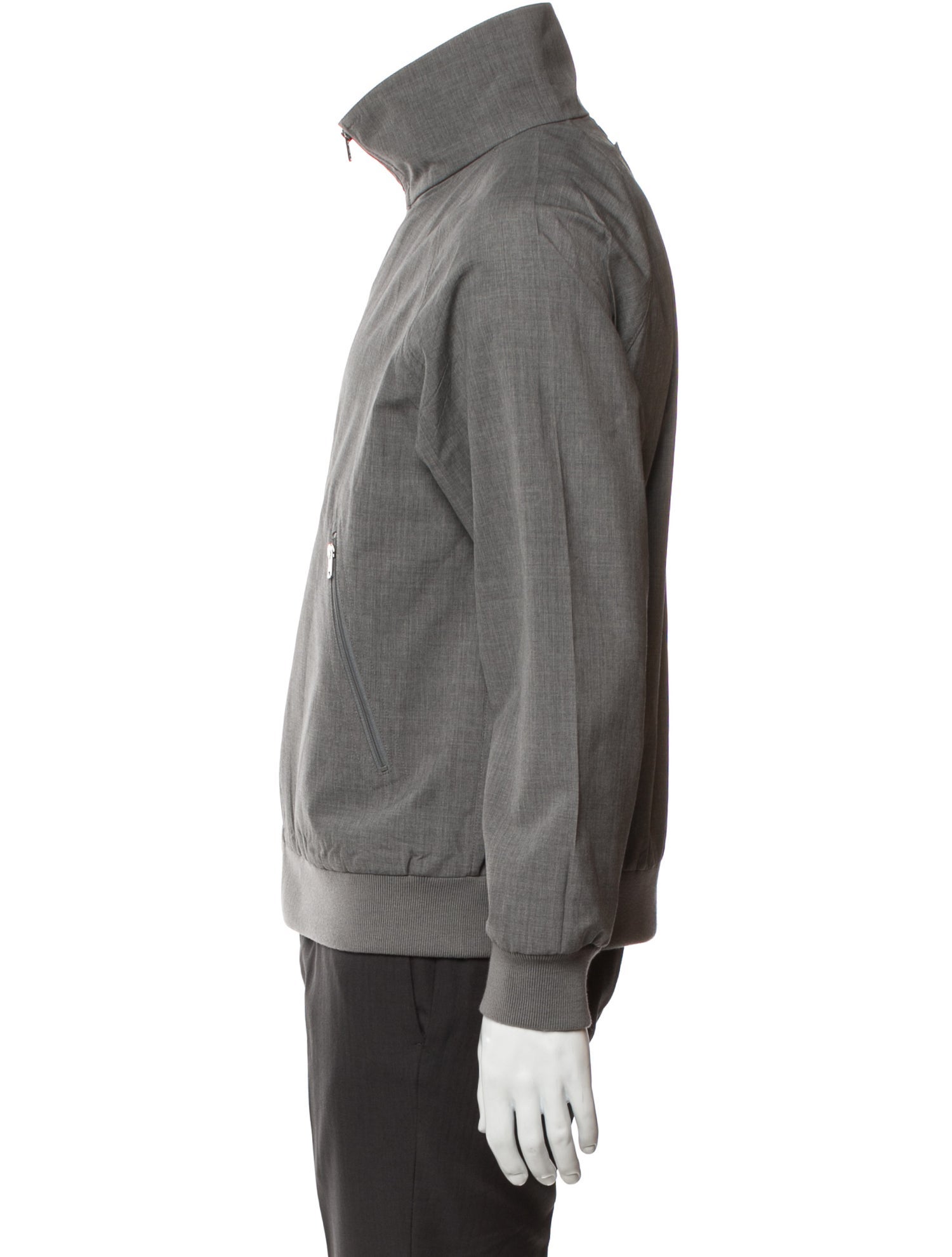 Prada 2025 Enameled Metal Triangle Bomber Jacket