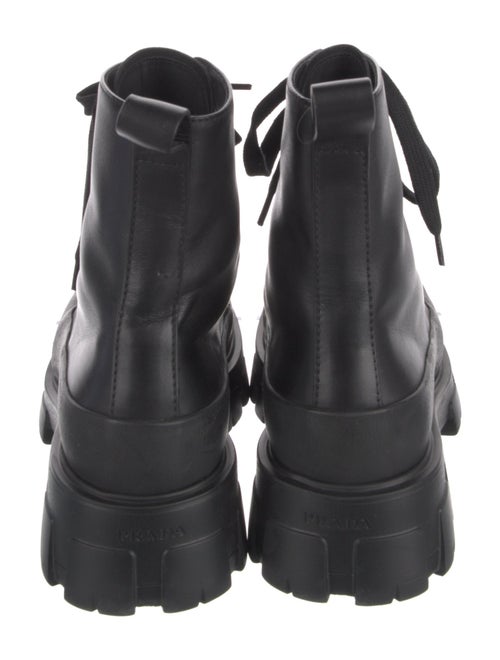 Prada Leather Combat Boots