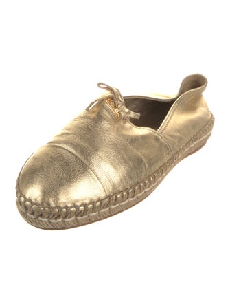 Prada Leather Bow Accents Espadrilles