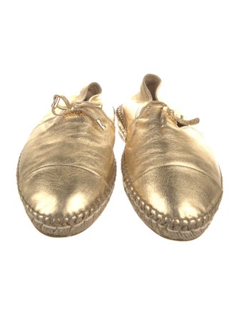 Prada Leather Bow Accents Espadrilles