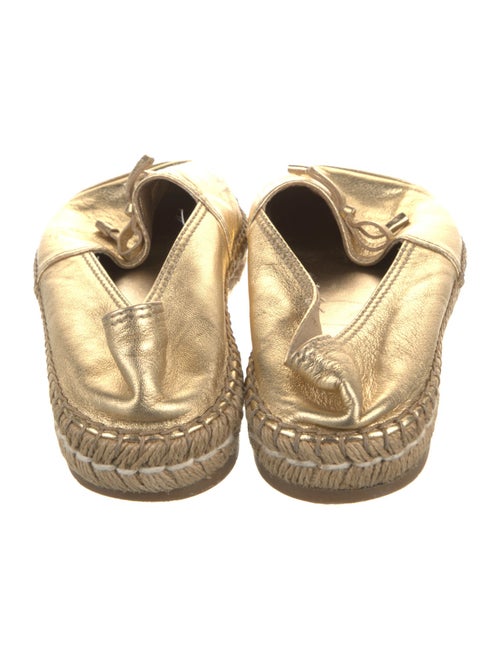 Prada Leather Bow Accents Espadrilles