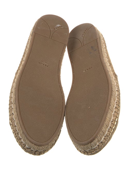 Prada Leather Bow Accents Espadrilles