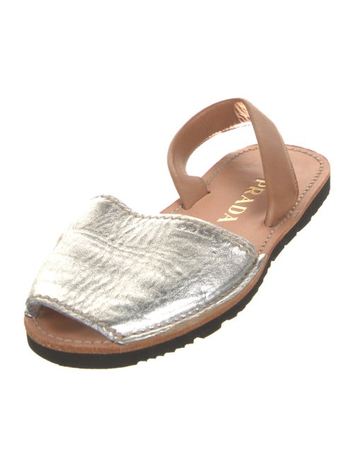 Prada Leather Slingback Sandals