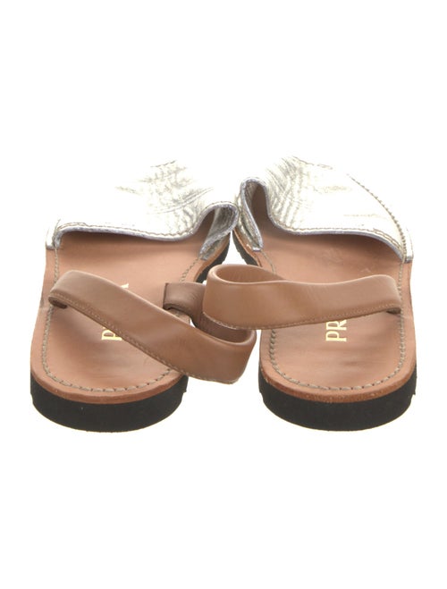 Prada Leather Slingback Sandals