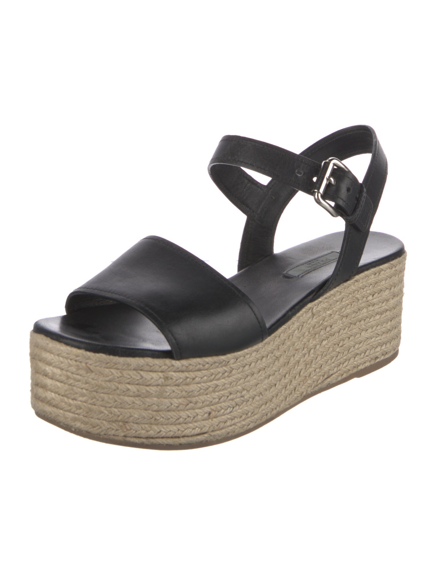 Prada Leather Espadrilles