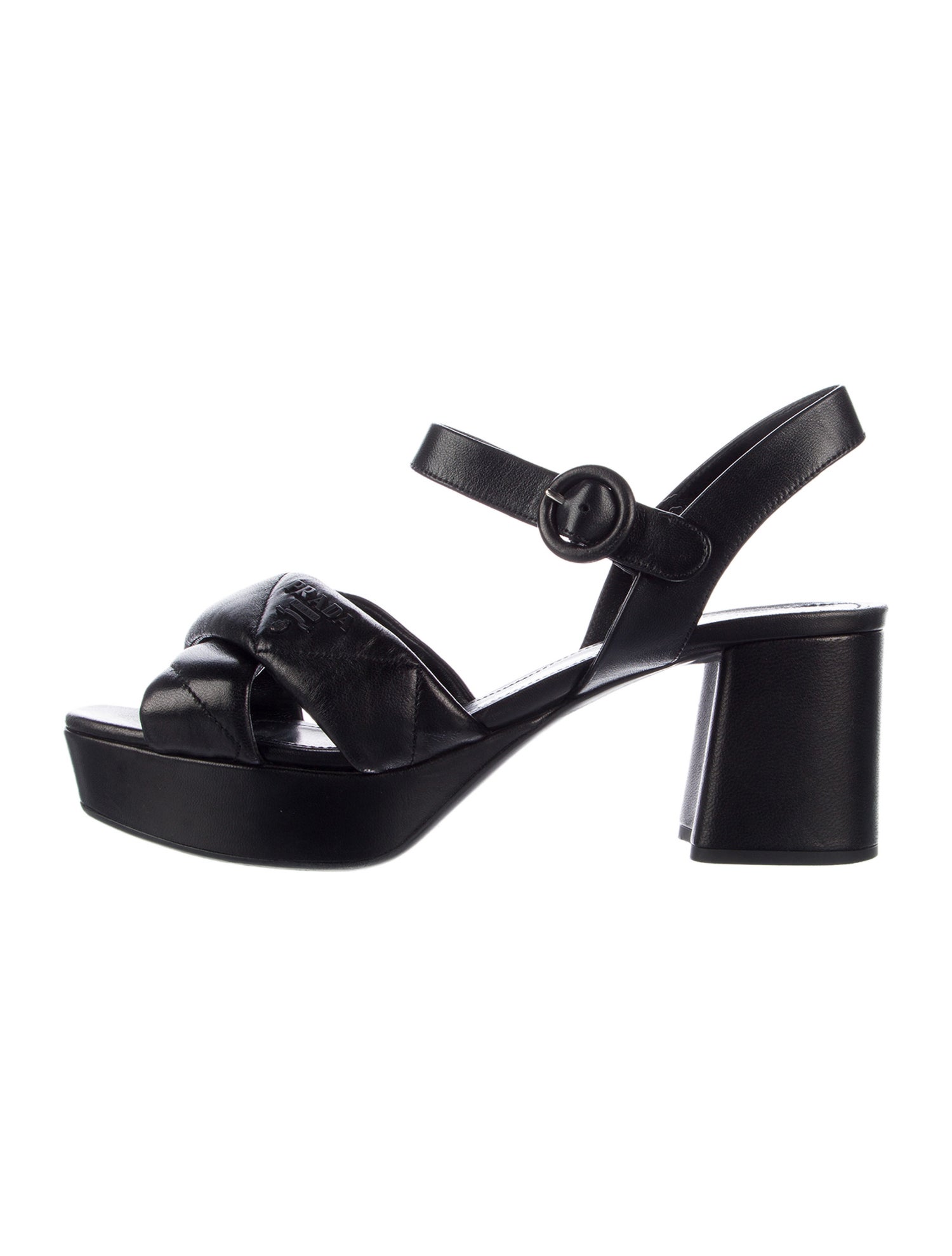 Prada Leather Slingback Sandals