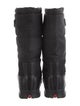 Prada Nylon Leather Trim Embellishment Rain Boots