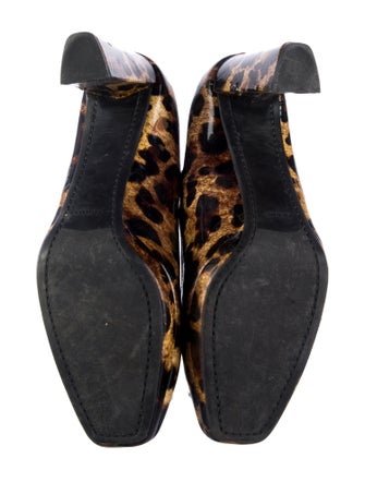 Prada Patent Leather Animal Print Pumps