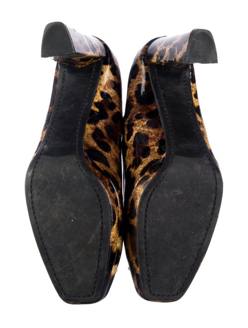 Prada Patent Leather Animal Print Pumps