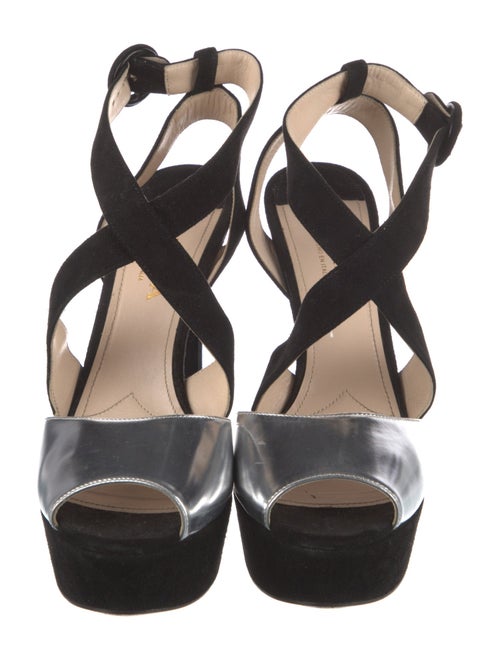 Prada Suede D'Orsay Pumps