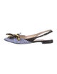 Prada Printed Bow Accents Slingback Pumps