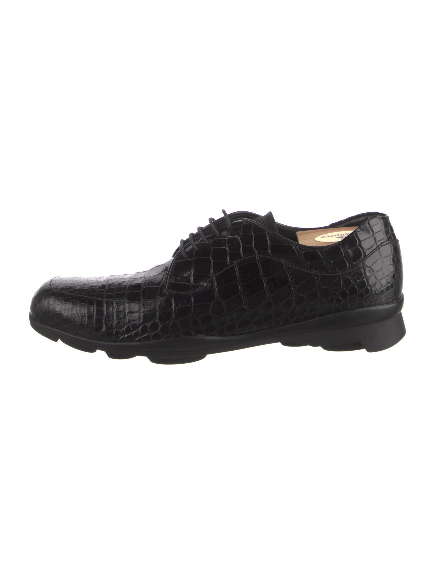 Prada Crocodile Derby Shoes