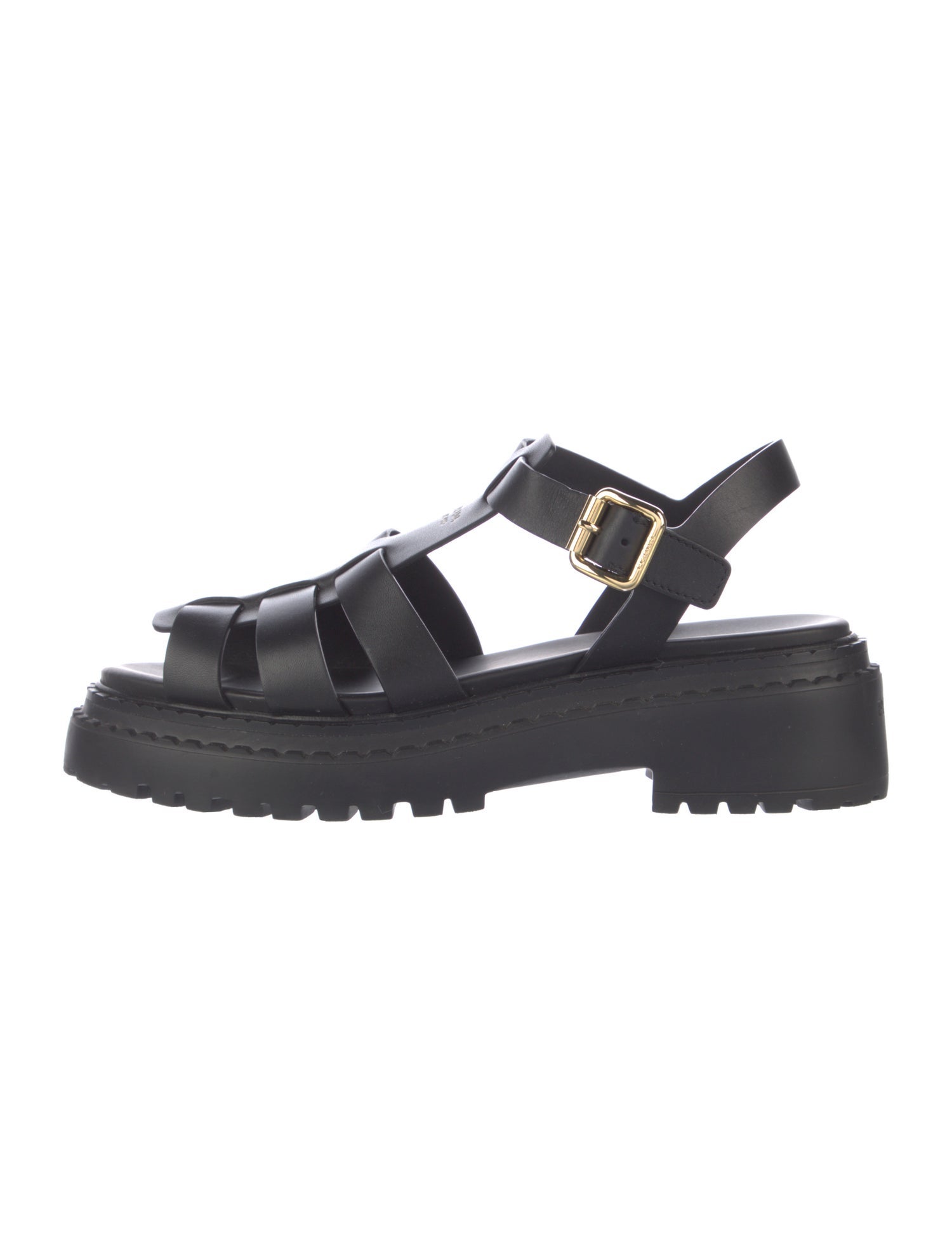 Prada Rubber Slingback Sandals