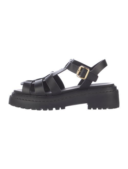 Prada Rubber Slingback Sandals