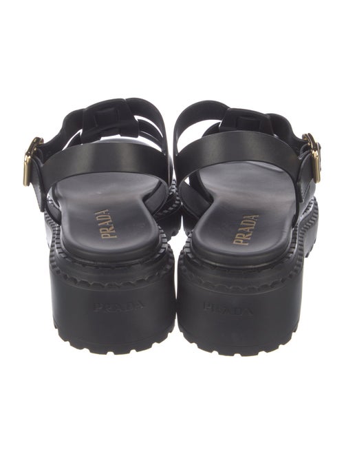 Prada Rubber Slingback Sandals