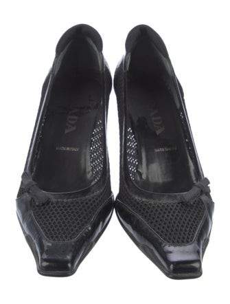 Prada Mesh Mesh Accents Pumps