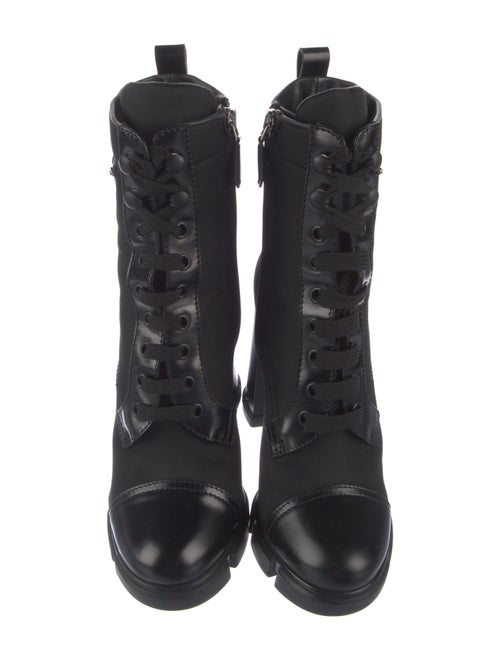 Prada Nylon Lace-Up Boots
