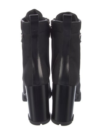 Prada Nylon Lace-Up Boots