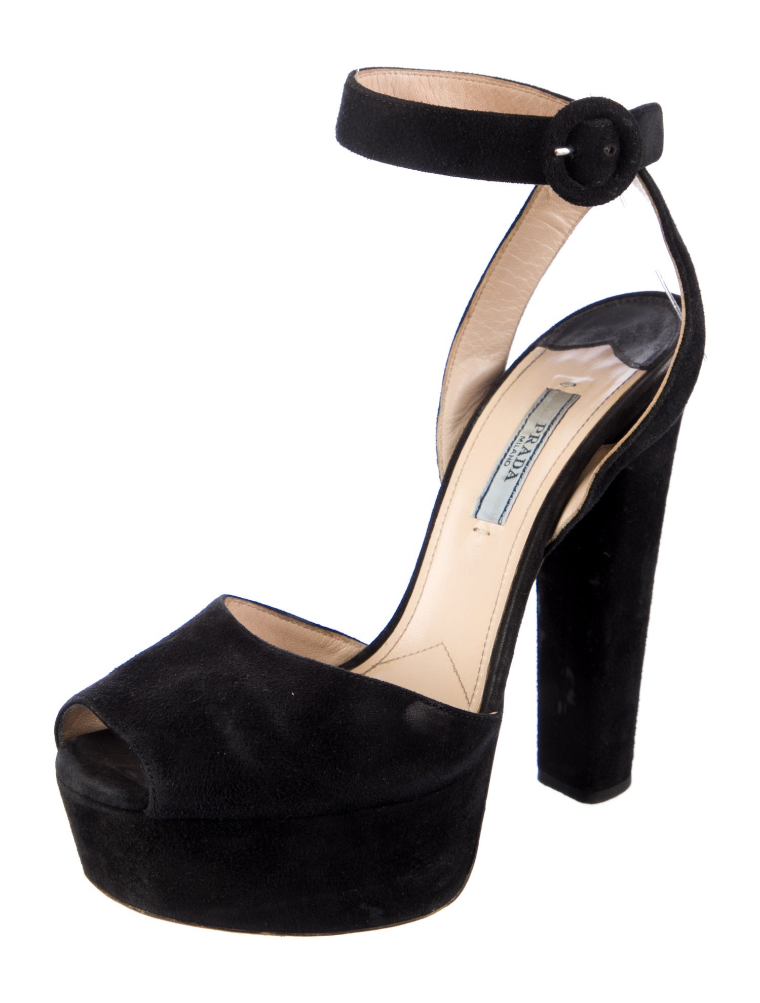 Prada Suede D'Orsay Pumps