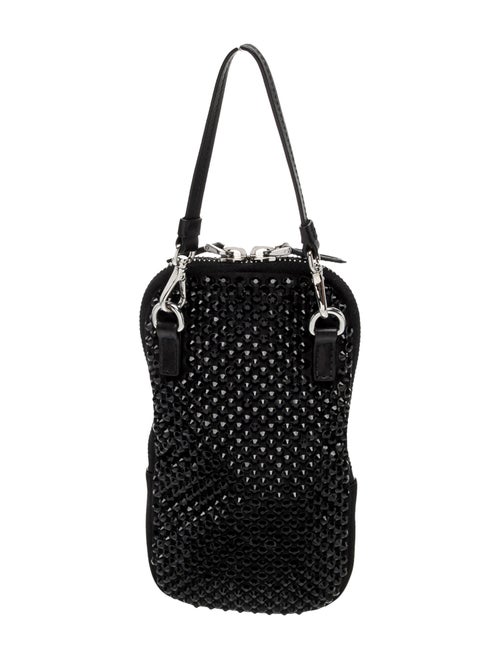 Prada Saffiano Triangle Leather Minaudière