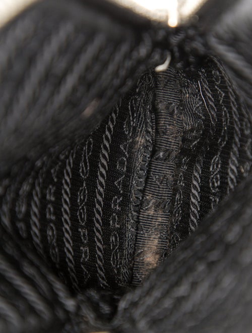 Prada Saffiano Triangle Leather Minaudière