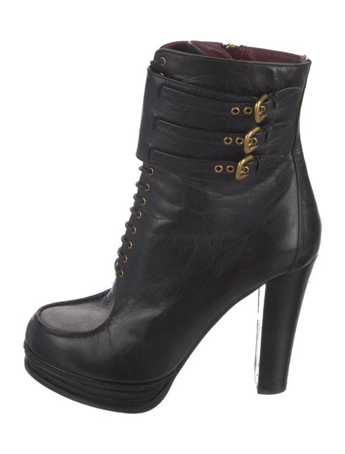 Prada Leather Lace-Up Boots