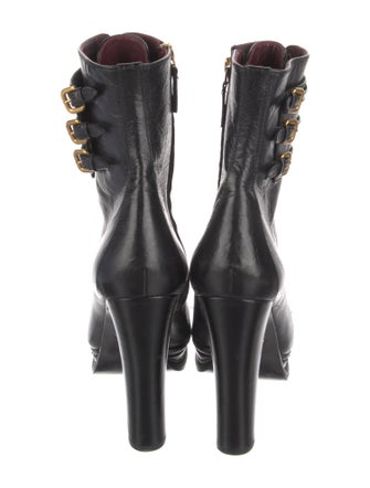 Prada Leather Lace-Up Boots