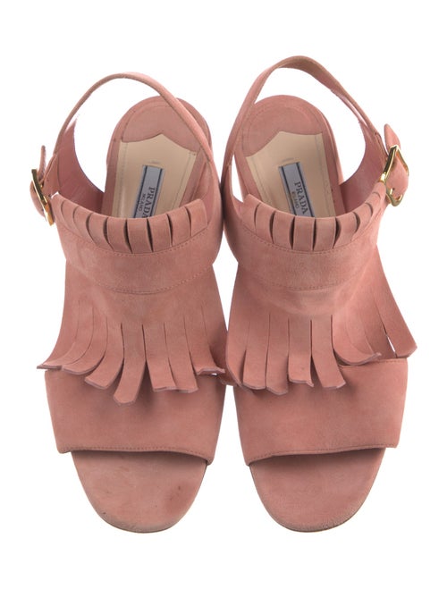 Prada Suede Slingback Sandals