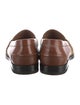 Prada Leather Colorblock Pattern Dress Loafers