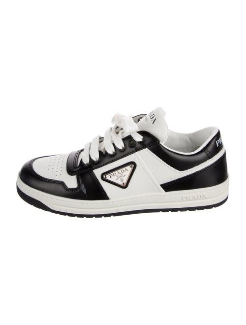 Prada Leather Colorblock Pattern Sneakers