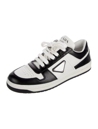 Prada Leather Colorblock Pattern Sneakers