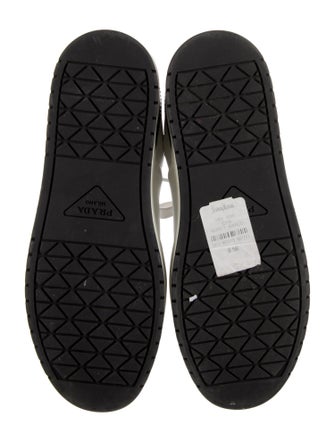 Prada Leather Colorblock Pattern Sneakers