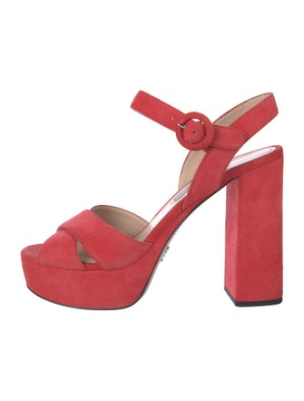 Prada Suede Slingback Pumps