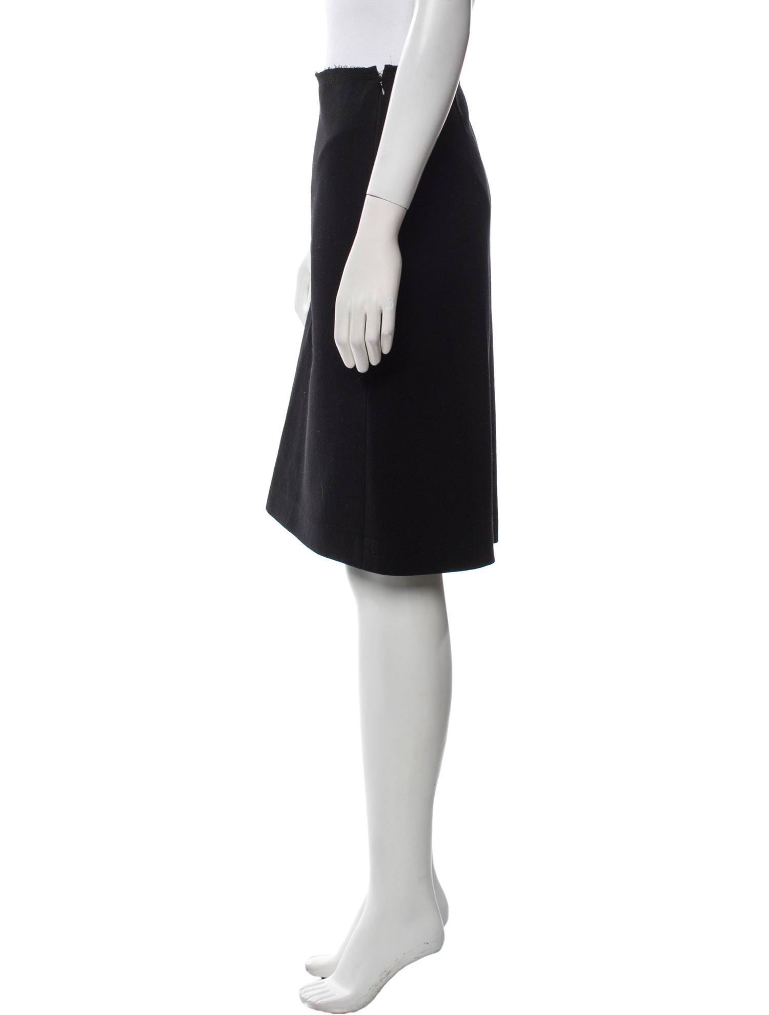 Prada Virgin Wool Knee-Length Skirt