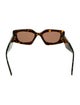 Prada Square Tinted Sunglasses
