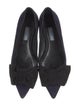 Prada Suede Bow Accents Flats