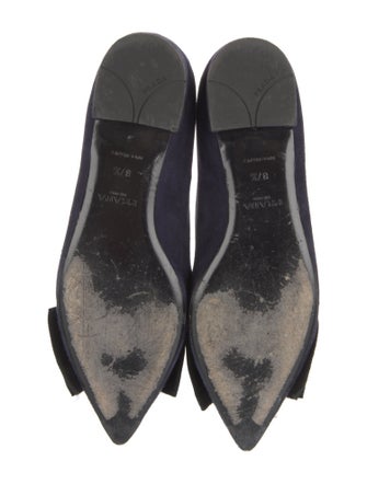 Prada Suede Bow Accents Flats