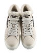 Prada Suede Fur Trim Sneakers