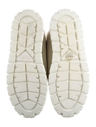 Prada Suede Fur Trim Sneakers