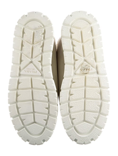 Prada Suede Fur Trim Sneakers