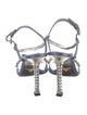 Prada Satin Crystal Embellishments Sandals
