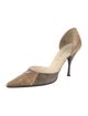 Prada Snakeskin D'Orsay Pumps