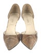 Prada Snakeskin D'Orsay Pumps