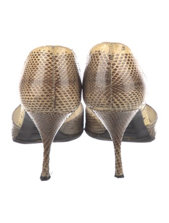 Prada Snakeskin D'Orsay Pumps
