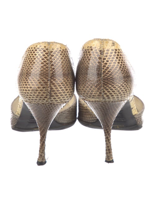 Prada Snakeskin D'Orsay Pumps